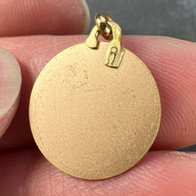 Load image into Gallery viewer, French Augis Religious Virgin Mary 18K Yellow Rose Gold Medal Pendant