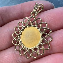 Load image into Gallery viewer, French Virgin Mary 18K Yellow Gold Religious Medal Pendant
