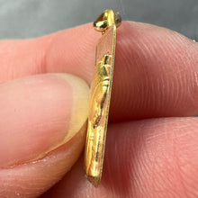 Load image into Gallery viewer, French Augis Virgin Mary 18K Yellow Rose Gold Religious Medal Pendant