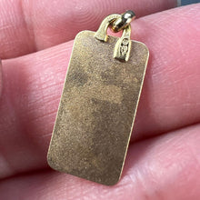 Load image into Gallery viewer, French Augis Virgin Mary 18K Yellow Rose Gold Religious Medal Pendant