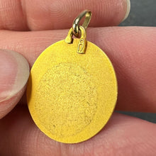Load image into Gallery viewer, French Augis Virgin Mary 18K Yellow Gold Religious Medal Pendant