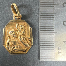 Load image into Gallery viewer, French Grun Saint Christopher 18K Yellow Gold Charm Pendant Medal