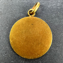 Load image into Gallery viewer, French Monet Virgin Mary 18K Yellow Gold Medal Pendant