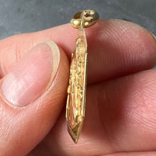 Load image into Gallery viewer, French Grun Saint Christopher 18K Yellow Gold Charm Pendant Medal