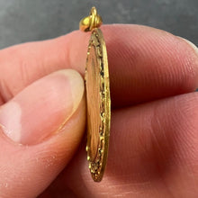 Load image into Gallery viewer, French Monet Virgin Mary 18K Yellow Gold Medal Pendant