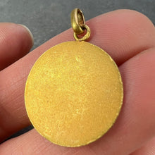 Load image into Gallery viewer, French Monet Virgin Mary 18K Yellow Gold Medal Pendant
