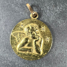 Load image into Gallery viewer, French Raphael’s Cherub Stars 18K Yellow Gold Diamond Charm Pendant