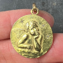 Load image into Gallery viewer, French Raphael’s Cherub Stars 18K Yellow Gold Diamond Charm Pendant