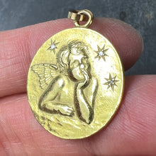 Load image into Gallery viewer, French Raphael’s Cherub Stars 18K Yellow Gold Diamond Charm Pendant