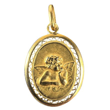 Load image into Gallery viewer, French Raphael’s Cherub 18K Yellow Gold Charm Pendant