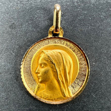 Load image into Gallery viewer, French Dropsy Perroud Virgin Mary 18K Yellow Gold Medal Pendant