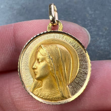 Load image into Gallery viewer, French Dropsy Perroud Virgin Mary 18K Yellow Gold Medal Pendant