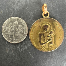 Load image into Gallery viewer, French Dropsy 18K Yellow Gold Madonna and Child Alma Mater Medal Pendant