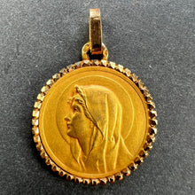 Load image into Gallery viewer, French Pageli Virgin Mary 18K Yellow Gold Medal Pendant