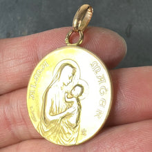 Load image into Gallery viewer, French Dropsy 18K Yellow Gold Madonna and Child Alma Mater Medal Pendant
