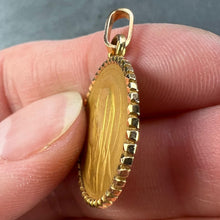 Load image into Gallery viewer, French Pageli Virgin Mary 18K Yellow Gold Medal Pendant