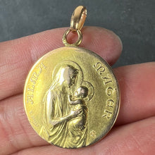 Load image into Gallery viewer, French Dropsy 18K Yellow Gold Madonna and Child Alma Mater Medal Pendant