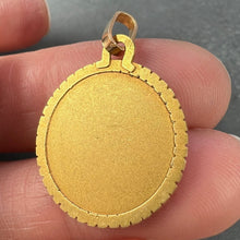 Load image into Gallery viewer, French Pageli Virgin Mary 18K Yellow Gold Medal Pendant