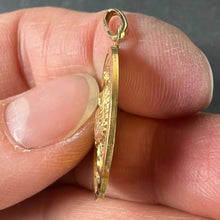 Load image into Gallery viewer, French Scorpio Starsign Zodiac 18K Yellow Gold Charm Medal Pendant