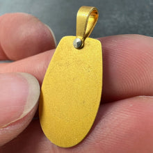 Load image into Gallery viewer, French Augis Virgin Mary 18K Yellow Gold Diamond Religious Medal Pendant