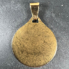 Load image into Gallery viewer, Large French 18K Yellow Gold Virgin Mary Charm Pendant Medal
