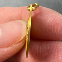 Load image into Gallery viewer, French Augis Lasserre Virgin Mary 18K Yellow Gold Medal Pendant