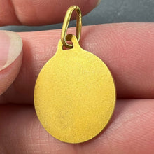 Load image into Gallery viewer, French Augis Lasserre Virgin Mary 18K Yellow Gold Medal Pendant
