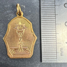 Load image into Gallery viewer, French First Communion 18K Yellow Gold Medal Pendant