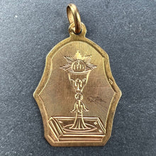 Load image into Gallery viewer, French First Communion 18K Yellow Gold Medal Pendant