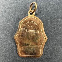 Load image into Gallery viewer, French First Communion 18K Yellow Gold Medal Pendant