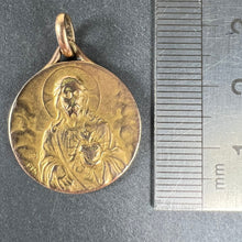 Load image into Gallery viewer, French Sacred Heart Madonna Child Rolled 18K Yellow Gold Filled Charm Pendant