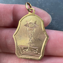 Load image into Gallery viewer, French First Communion 18K Yellow Gold Medal Pendant