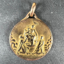 Load image into Gallery viewer, French Sacred Heart Madonna Child Rolled 18K Yellow Gold Filled Charm Pendant