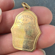 Load image into Gallery viewer, French First Communion 18K Yellow Gold Medal Pendant