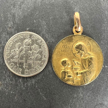 Load image into Gallery viewer, French Religious Jesus Christ Holy Communion 18K Yellow Gold Medal Pendant