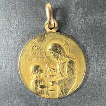 Load image into Gallery viewer, French Religious Jesus Christ Holy Communion 18K Yellow Gold Medal Pendant