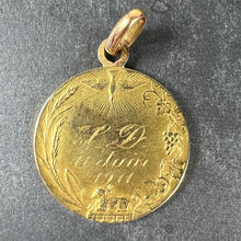 Load image into Gallery viewer, French Religious Jesus Christ Holy Communion 18K Yellow Gold Medal Pendant