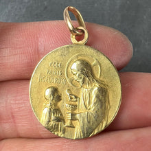 Load image into Gallery viewer, French Religious Jesus Christ Holy Communion 18K Yellow Gold Medal Pendant