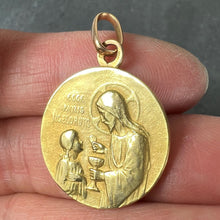 Load image into Gallery viewer, French Religious Jesus Christ Holy Communion 18K Yellow Gold Medal Pendant