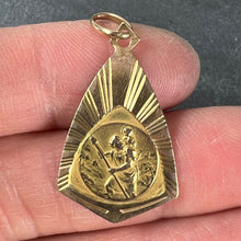 Load image into Gallery viewer, French Saint Christopher 18K Yellow Gold Charm Pendant Medal