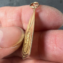 Load image into Gallery viewer, French Saint Christopher 18K Yellow Gold Charm Pendant Medal
