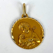 Load image into Gallery viewer, French Augis Saint John the Baptist 18K Yellow Gold Charm Pendant