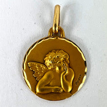 Load image into Gallery viewer, French Augis Raphael’s Cherub 18K Yellow Gold Charm Pendant