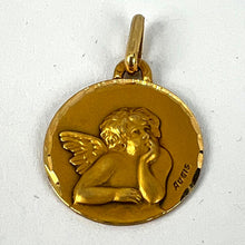 Load image into Gallery viewer, French Augis Raphael’s Cherub 18K Yellow Gold Charm Pendant