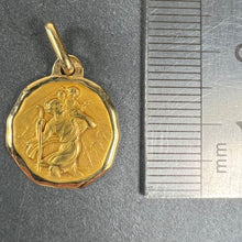Load image into Gallery viewer, Augis Grun French Saint Christopher 18K Yellow Gold Charm Pendant