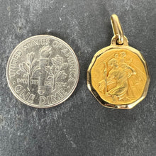 Load image into Gallery viewer, Augis Grun French Saint Christopher 18K Yellow Gold Charm Pendant