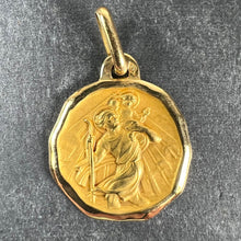 Load image into Gallery viewer, Augis Grun French Saint Christopher 18K Yellow Gold Charm Pendant