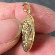 Load image into Gallery viewer, Italian Scorpio Starsign Zodiac 18K Yellow Gold Charm Medal Pendant