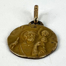 Load image into Gallery viewer, French Perroud Saint Christopher 18K Yellow Gold Medal Pendant