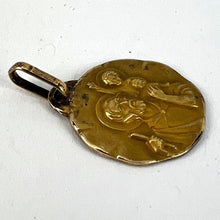 Load image into Gallery viewer, French Perroud Saint Christopher 18K Yellow Gold Medal Pendant
